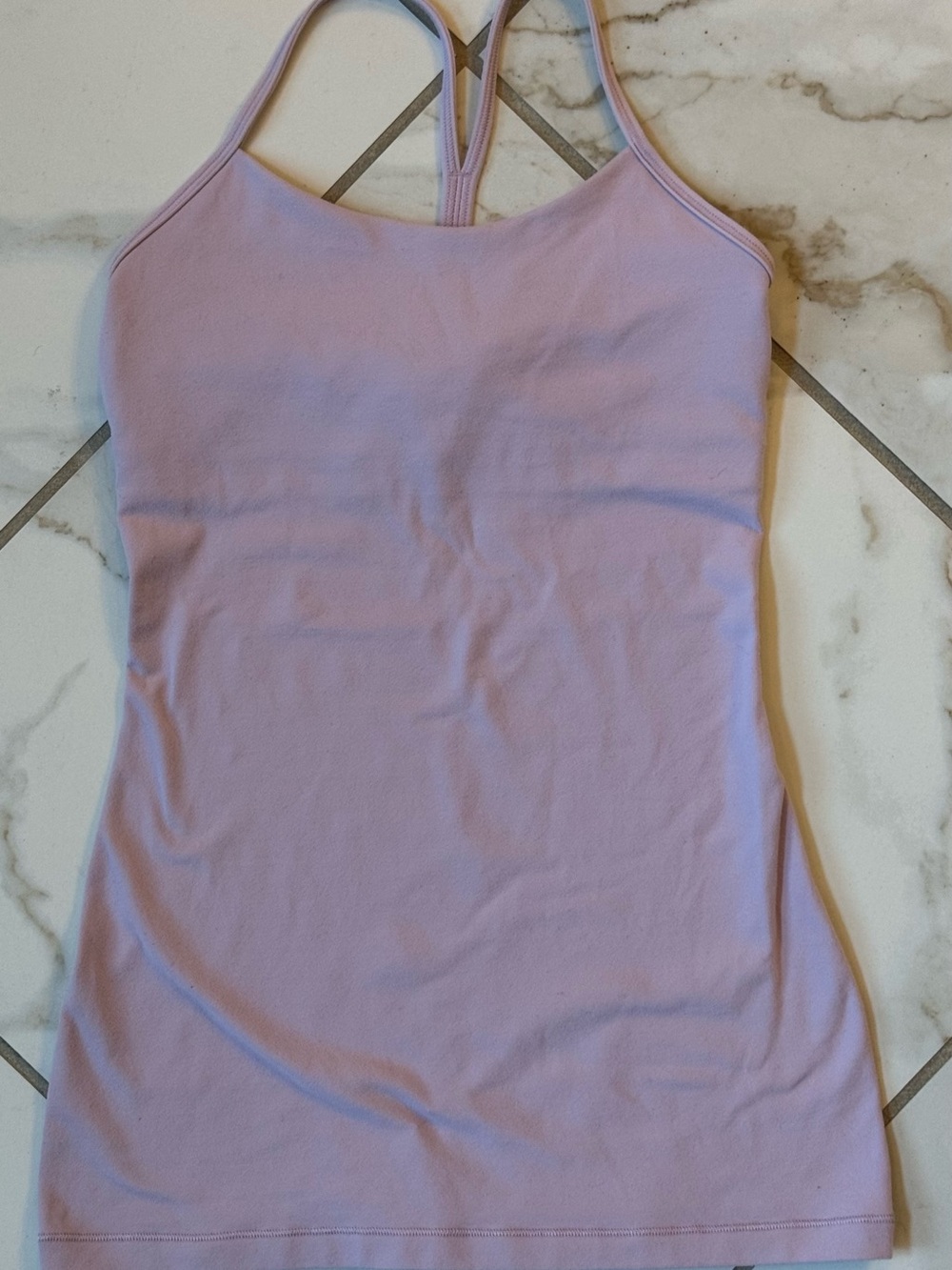 Lululemon Perfect Pose Strappy Racerback Tank porcelain pink/lavender